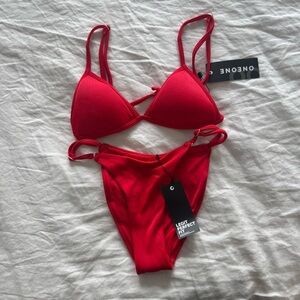 ONE ONE SWIM red bikini